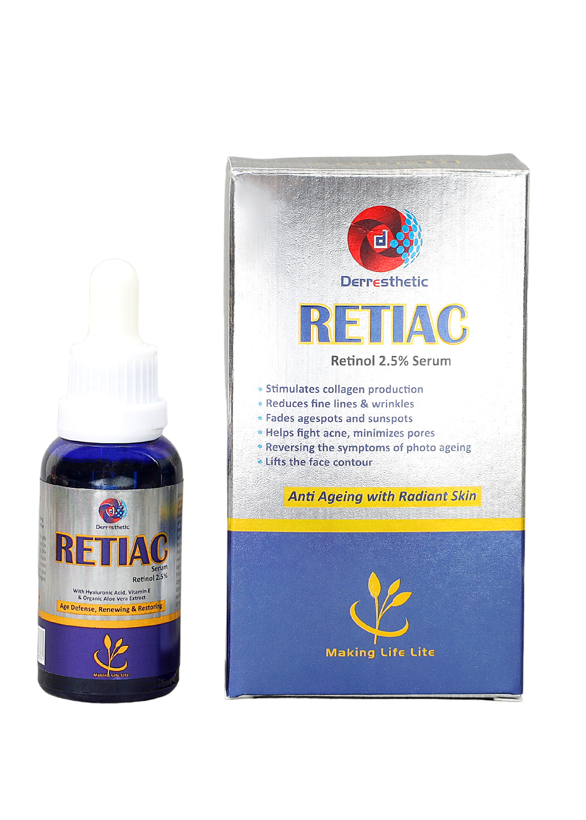 RETIAC S Retinol Serum 2.5% (Transparent Fluid For Dry Skin)